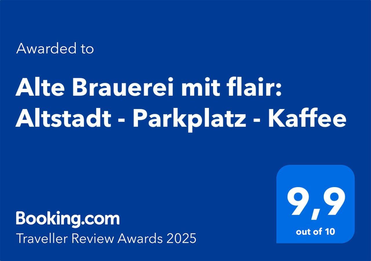 Alte Brauerei Mit Flair: Altstadt - Parkplatz - Kaffee Kitzingen Exterior foto